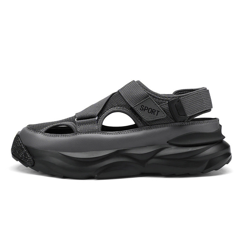 Damen Sandalen Sportlich Rutschfest Klettverschluss