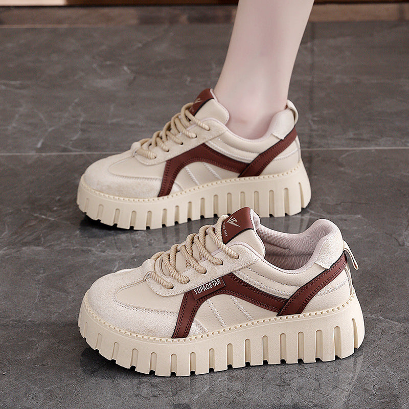 Damen Sneaker Chunky Bequem Sportschuh Weite Sohle