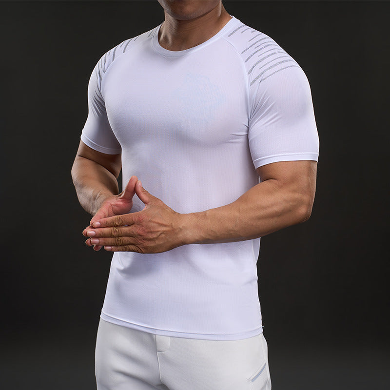 Herren Fitness T-Shirt atmungsaktiv mit Belüftungszonen