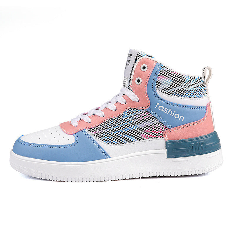 Damen Sneaker High-Top atmungsaktiv Mesh Weich