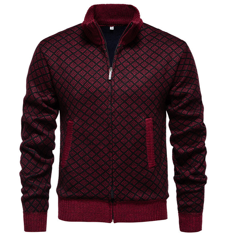 Herren Sweatjacke Gesteppt Warm Modern