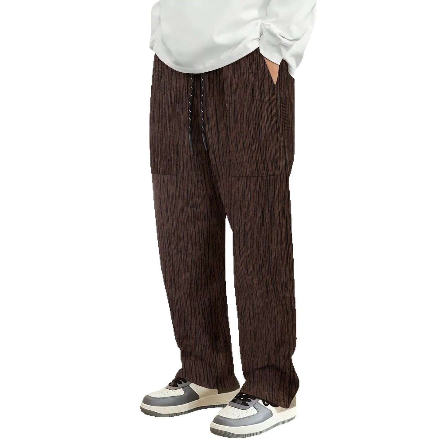 Herren Freizeithose Modern Streifenmuster Trendig