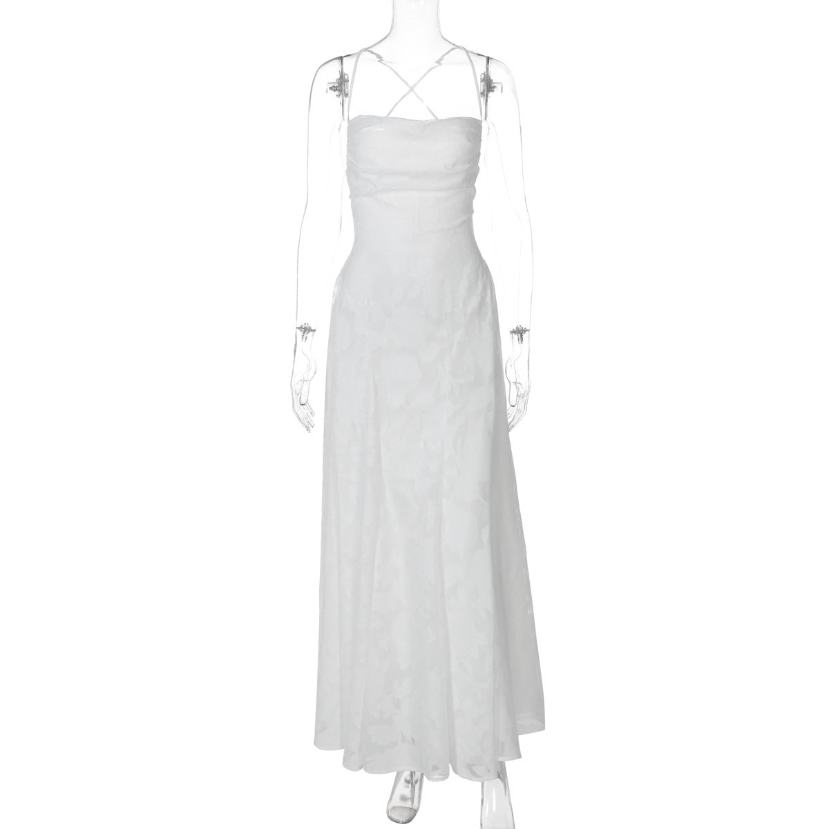 Elegantes Abendkleid Damen Floral Muster Lang