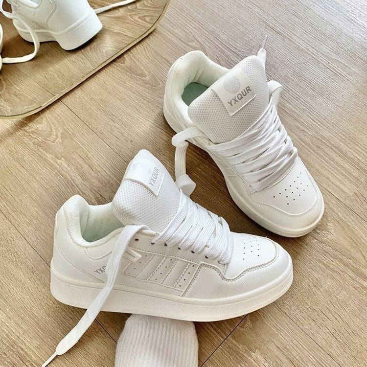 Damen Sneaker Schnürschuhe Bequem Sportlich