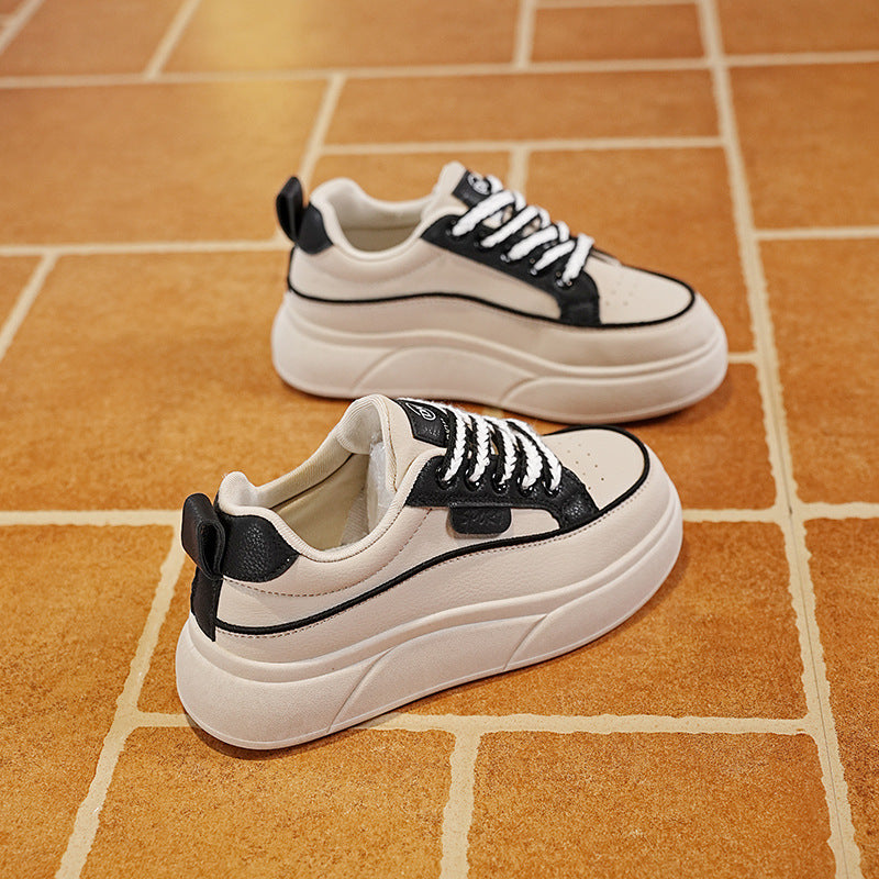 Damen Plateausneaker Hoch Modisch Bequem