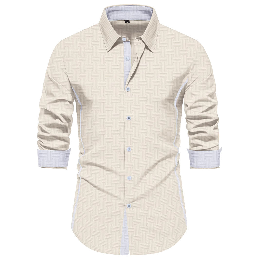 Herren Hemd Modern mit Struktur Optik Berlin Stil