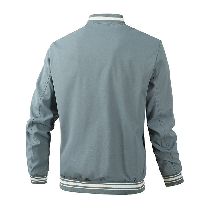 Herren Bomberjacke Sportlich Elastisch College Style