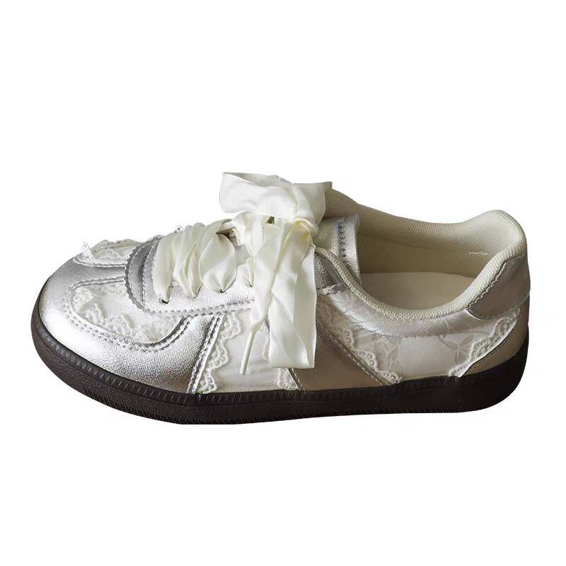 Damen Sneaker Spitze Elegant Komfortabel Schuhe