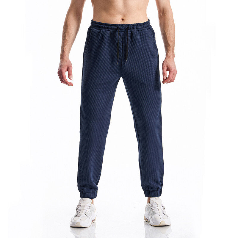 Herren Sport Hose Freizeitbeleuchtung Strukturiert Elegant