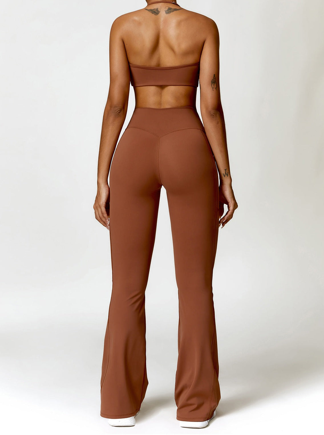 Hohe Taille Schlaghose Figurformend