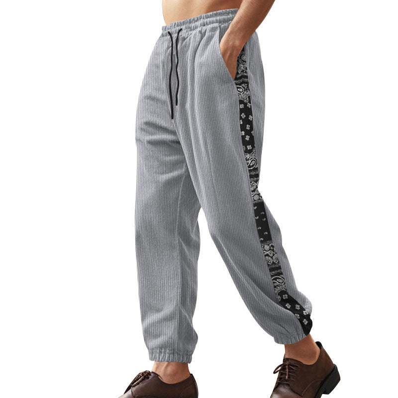 Herren Hose Freizeit mit trendy Muster Berlin Style