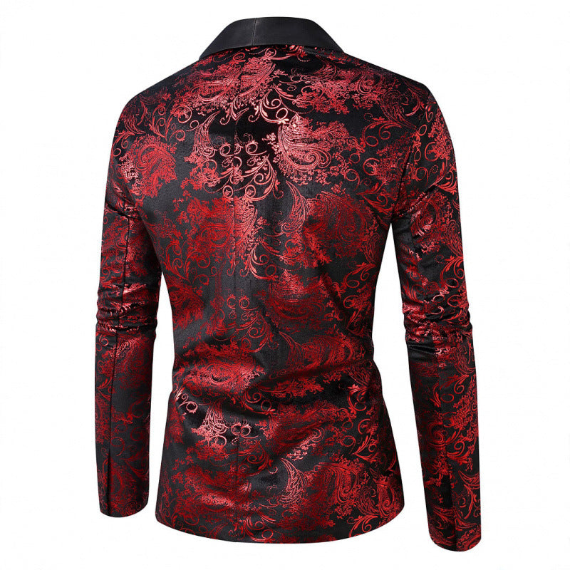 Herren Blazer Elegant mit floralem Muster Modern