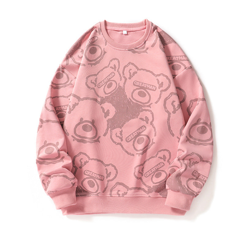 Herren Sweatshirt Lässig Tiermotiv Streetwear Style
