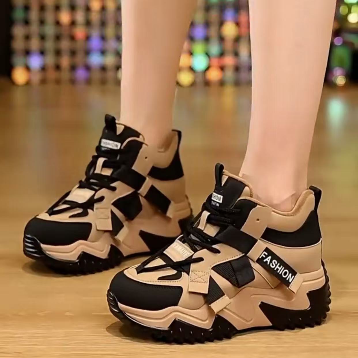 Damen Sneaker High-Top Sportlich Mit Dämpfung