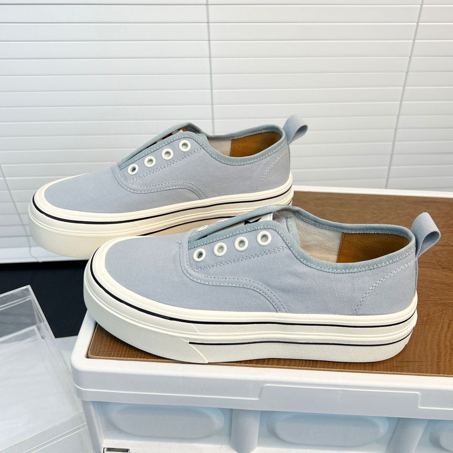 Damen Sneaker Bequem Lässig Canvas Schuhe Komfort