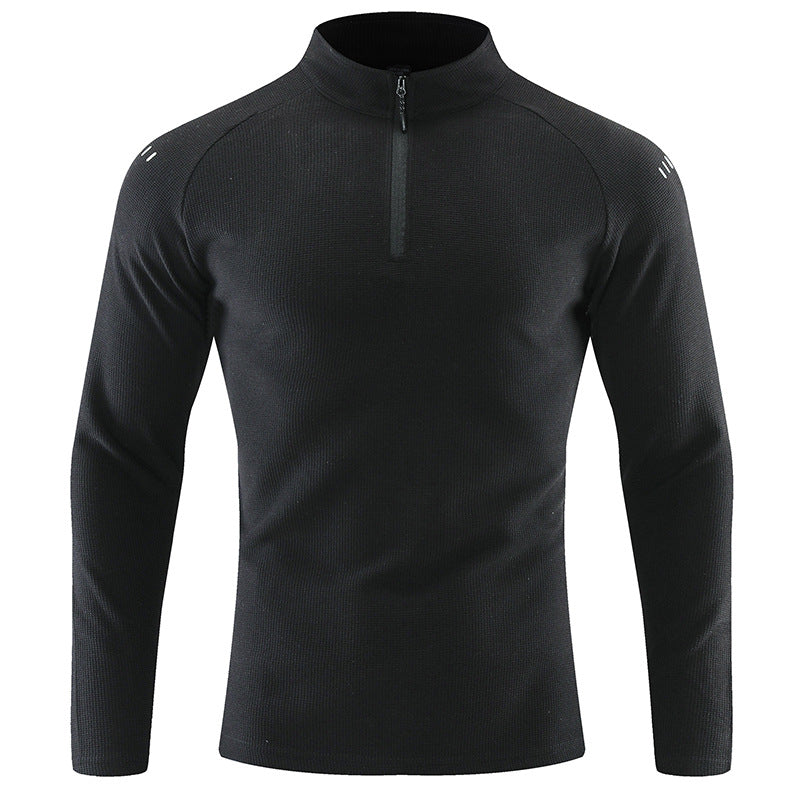 Herren Sportpullover Kurz Reißverschluss Funktionsfaser