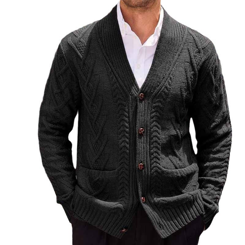 Herren Strickjacke Großzügig Mit Taschen Bequem