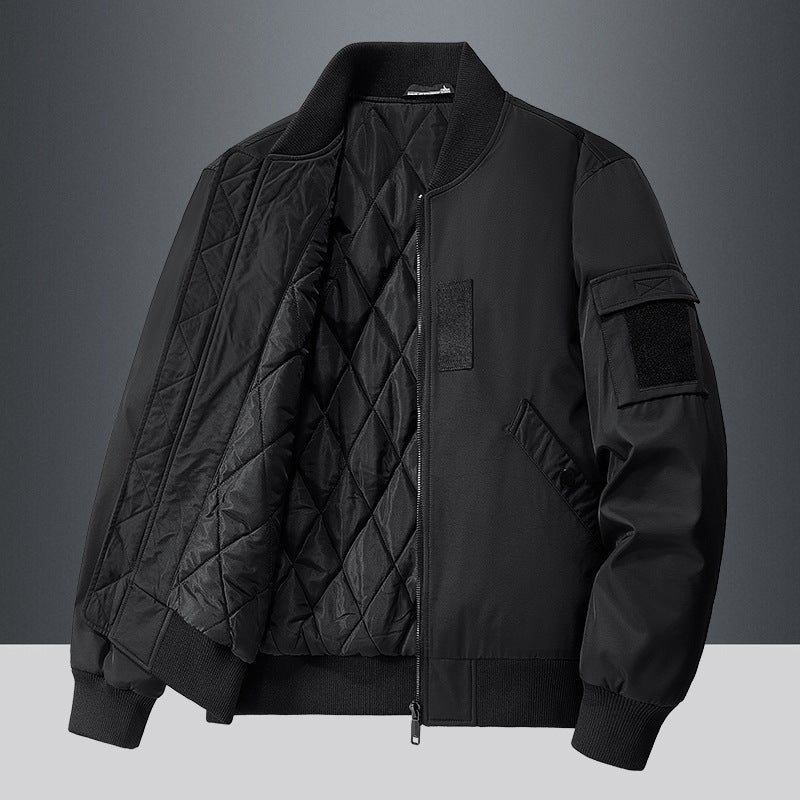 Herren Winterjacke Isoliert Warm Bomberjacke