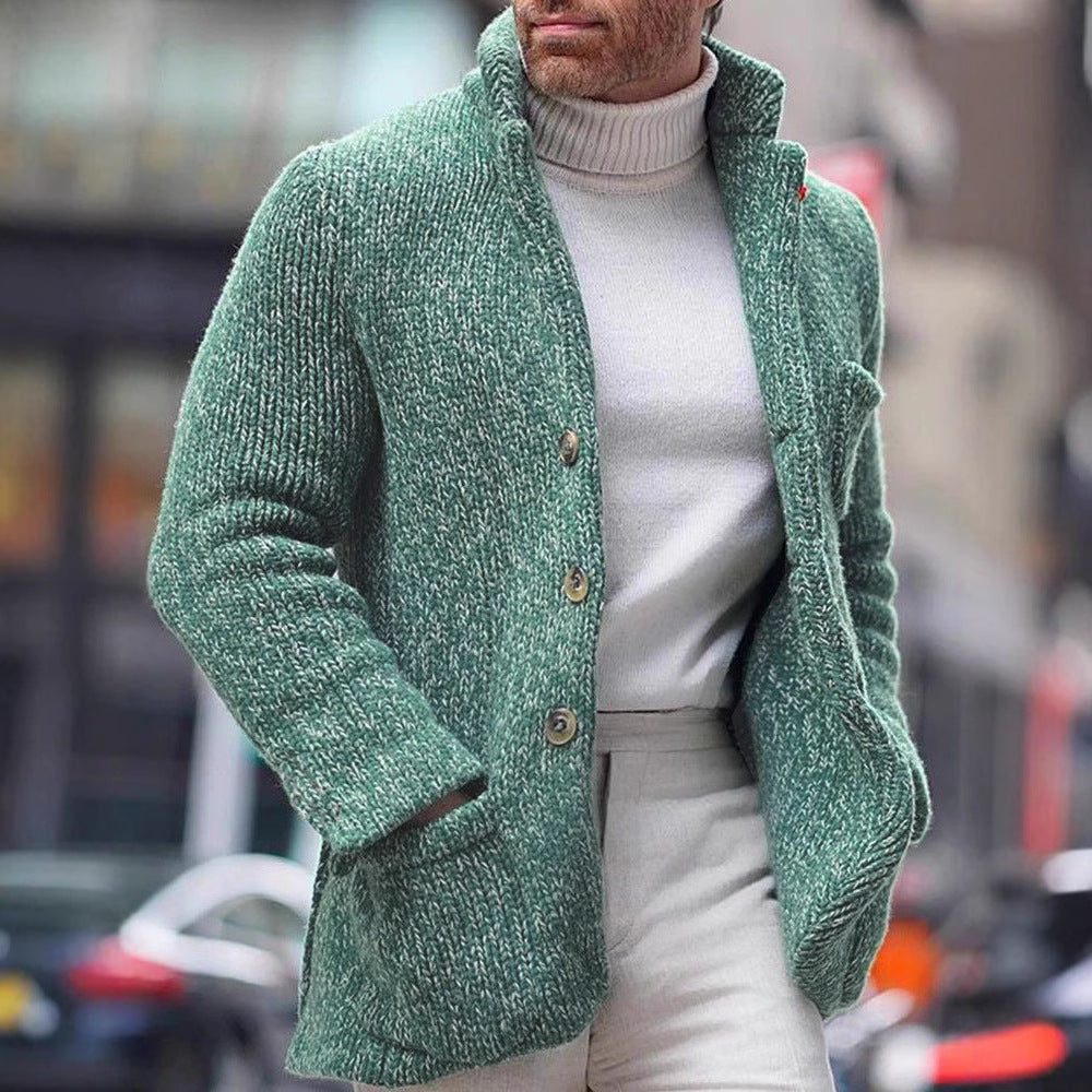 Herren Strickjacke Modisch Muster Pullover Trendy