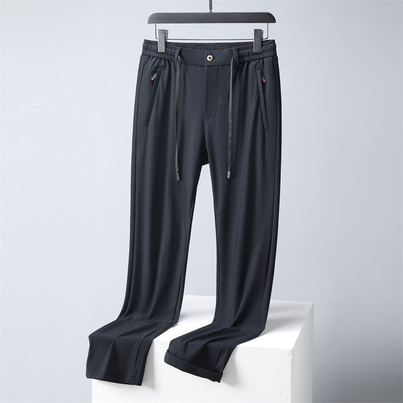Elastische Herren Sporthose mit Reißverschlusstaschen Bequem