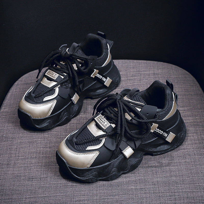 Damen Sneaker Atmungsaktiv Modisch Weißen Lederschuhe