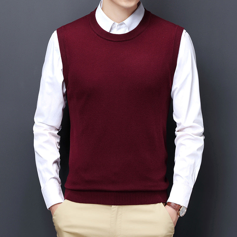 Herren Strickweste Elegante Grau Modern