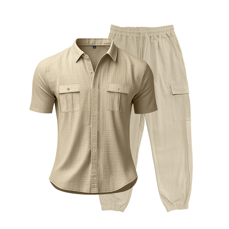 Herren Freizeit-Set Bequem Mit Taschen Modern