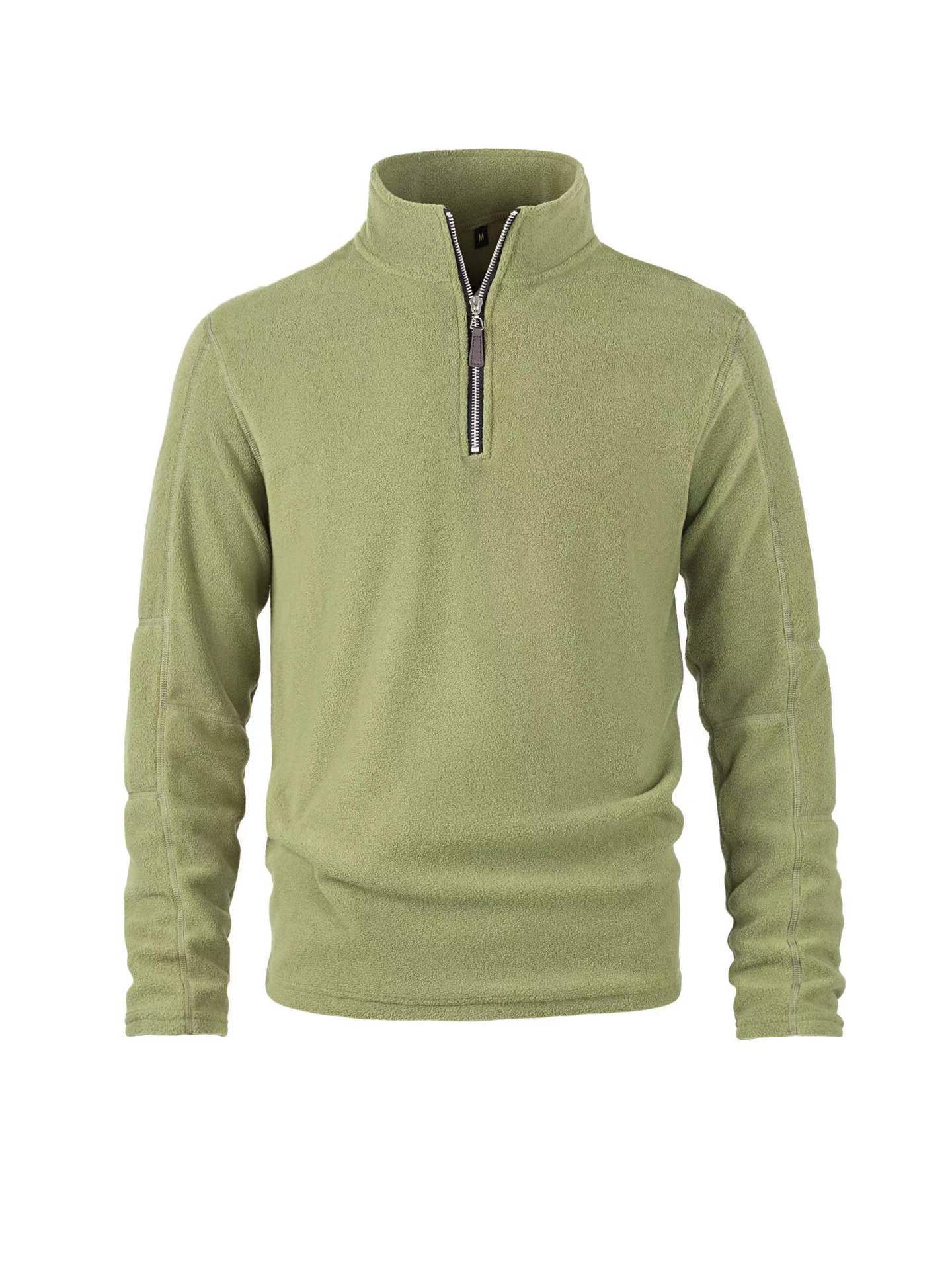 Herren Fleece Pullover Halbzipper Hochkragen Warm