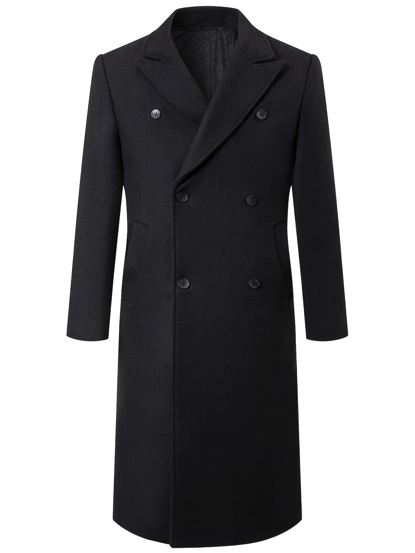 Herren Mantel Doppelfront Eleganter Luxus Winter