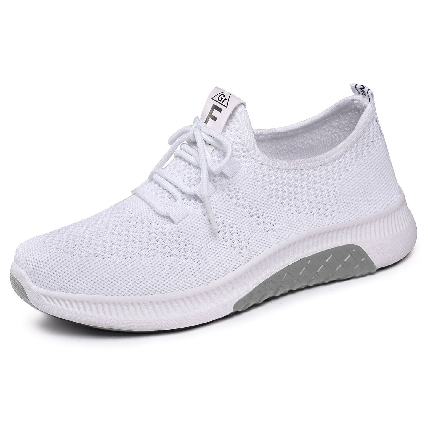 Damen Sneaker Bequem Atmungsaktiv Elastisch Schnüren
