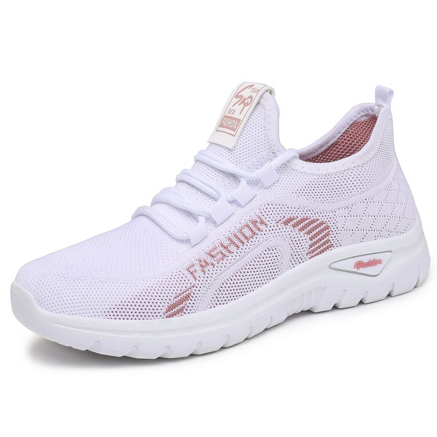 Damen Sneaker Sportlich Elastisch Bequem Laufsohle