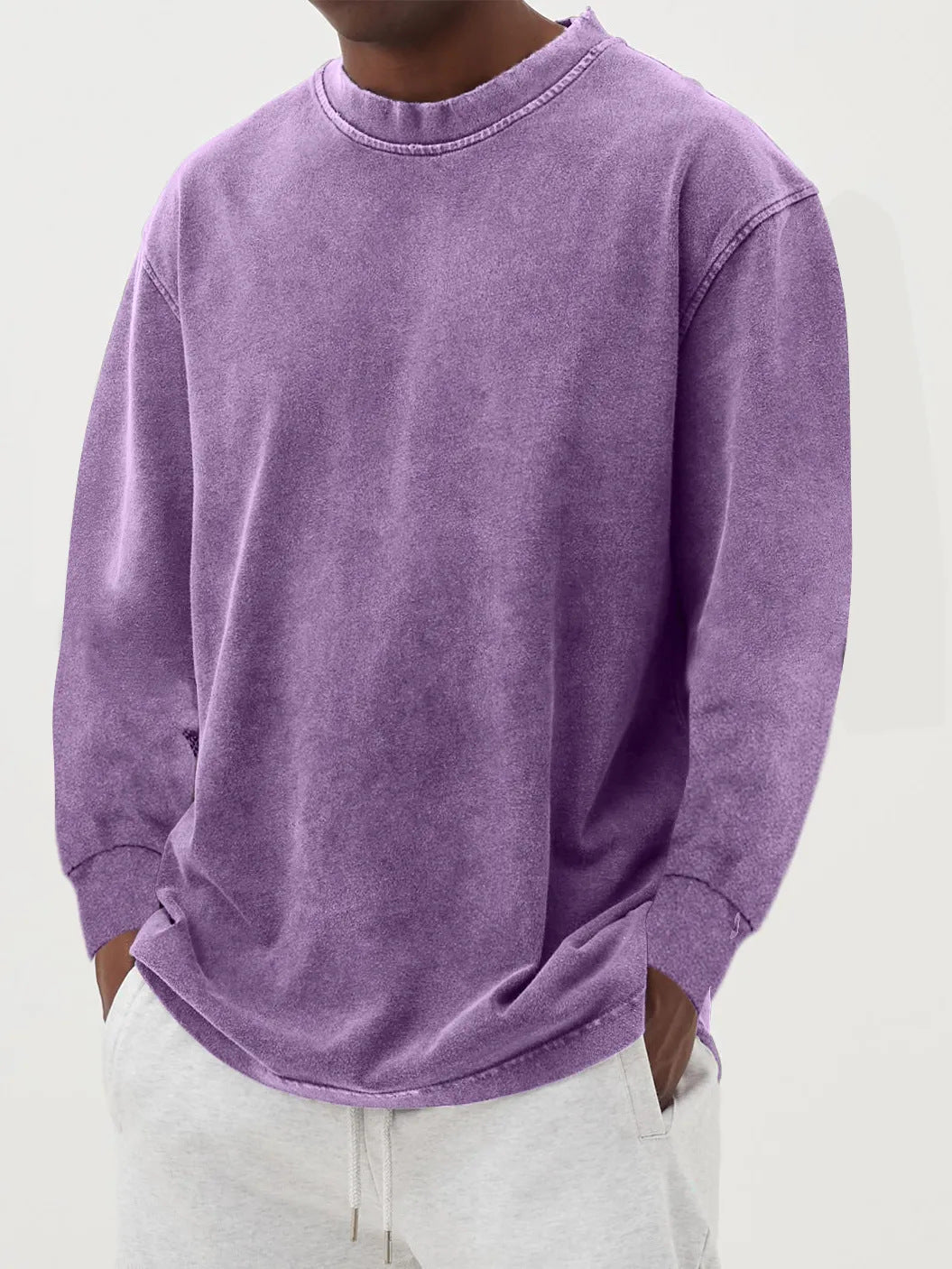 Bequemer Herren Pullover Oversized Baumwolle