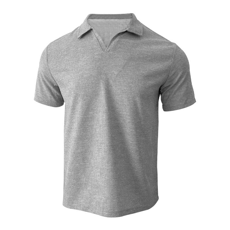 Herren Kurzarm-Shirt mit Textur Optik Berlin Style
