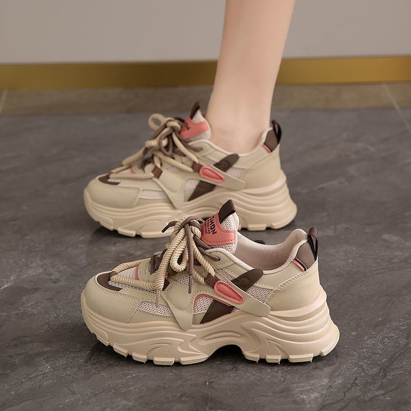 Damen Sneaker Sportlich Chunky Atmungsaktiv Weich