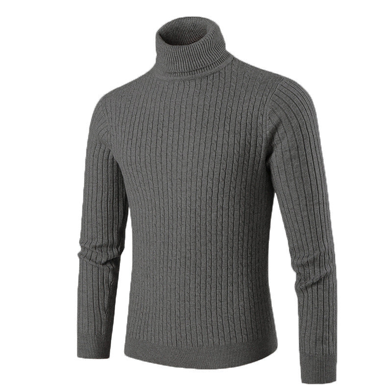 Herren Rollkragenpullover Strick Modern Style