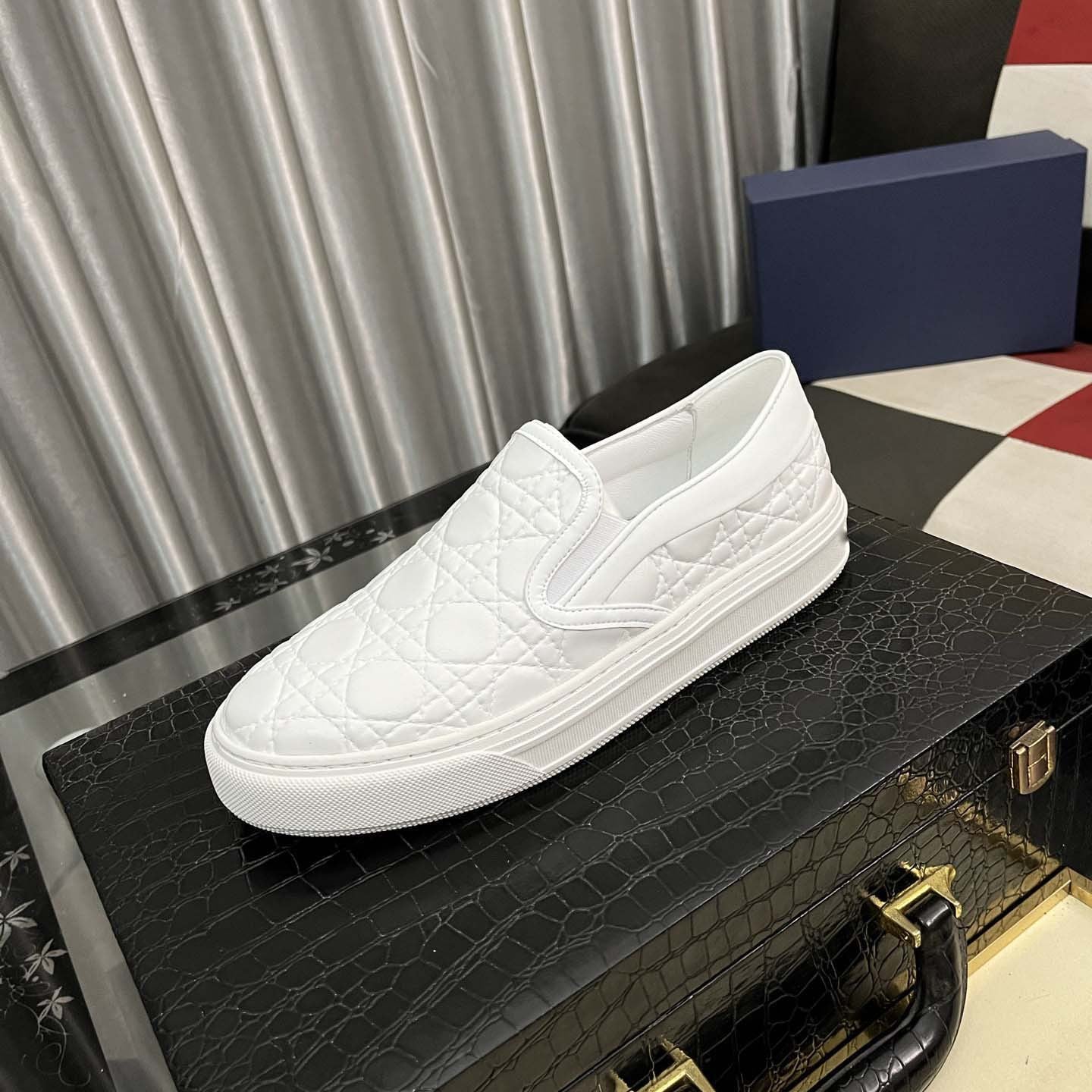 Damen Sneaker Slip-On Elegante Steppoptik Rutschfest