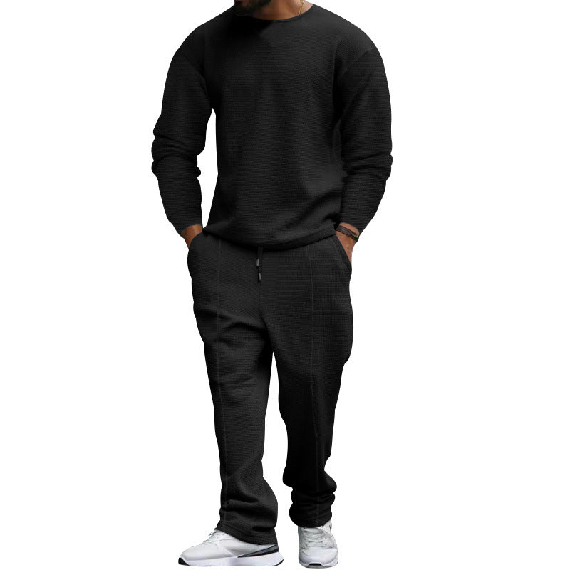 Herren Sweat-Set Elastisch Strukturiert Modern
