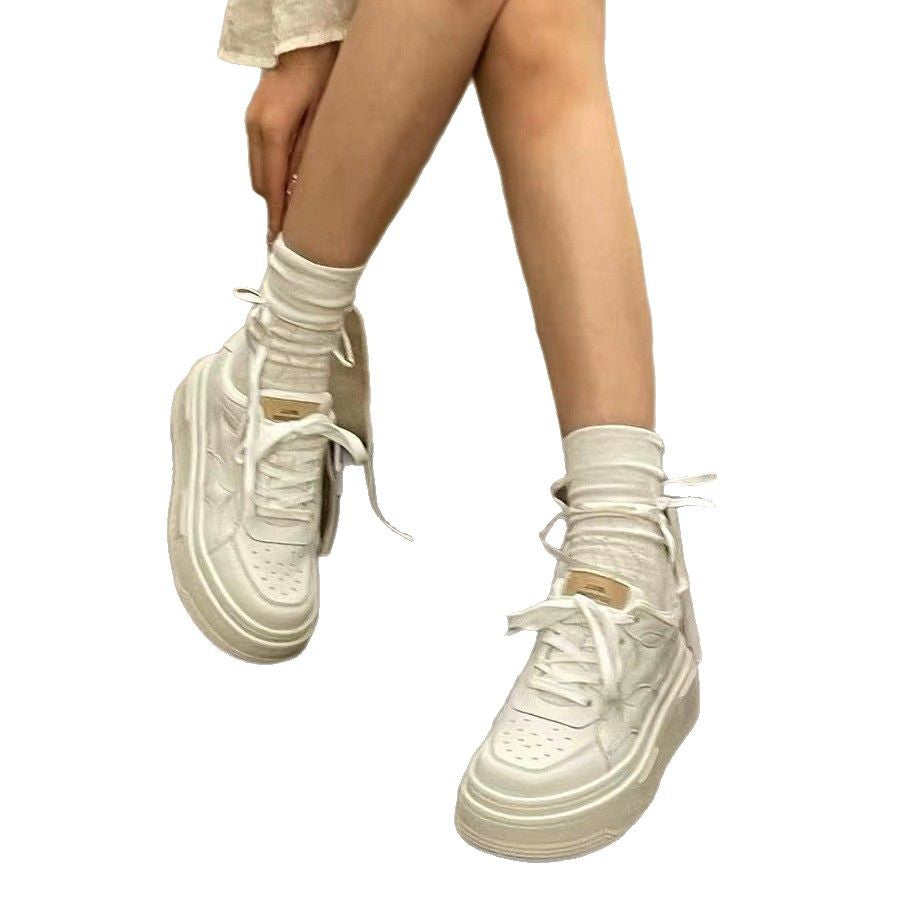 Damen Plateausneaker Bequem atmungsaktiv Sportlich