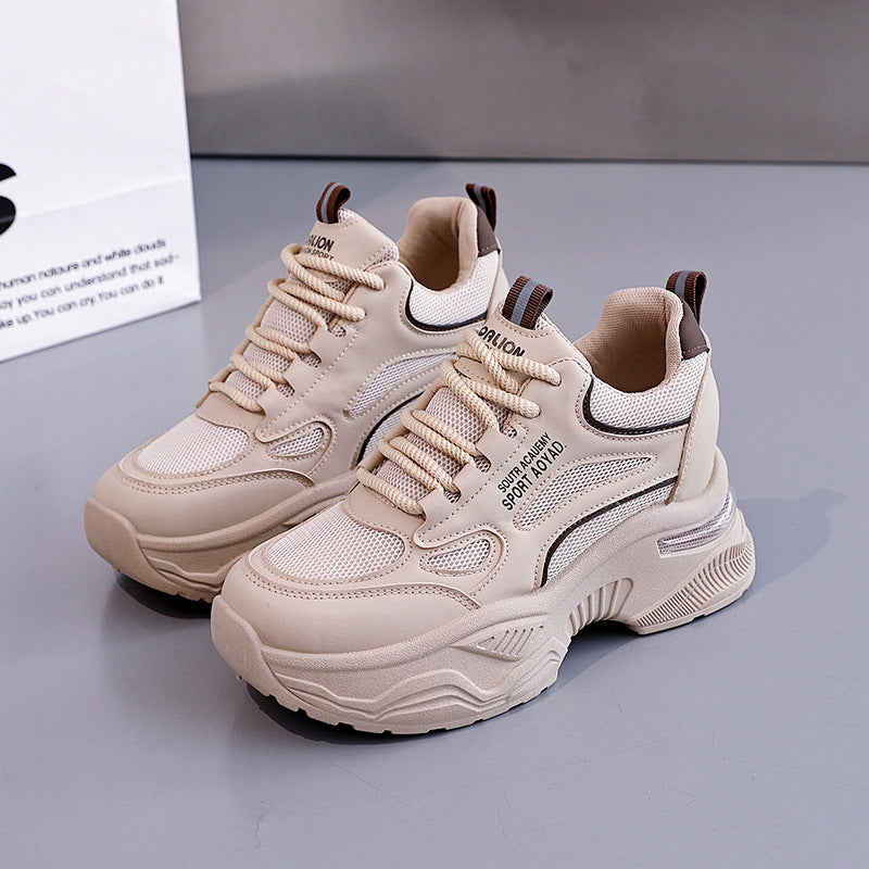 Damen Sneaker PlattformSchuhe atmungsaktiv Modern