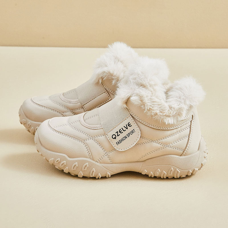 Damen Winterstiefel Sportlich Warm Flauschig Rutschfest