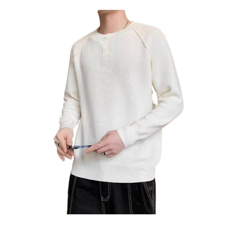 Herren Strickpullover Modern Umschaltbarer Kragen Hochwertig
