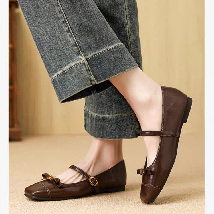 Damen Ballerinas Elegante RiemenSchuhe Komfortabel