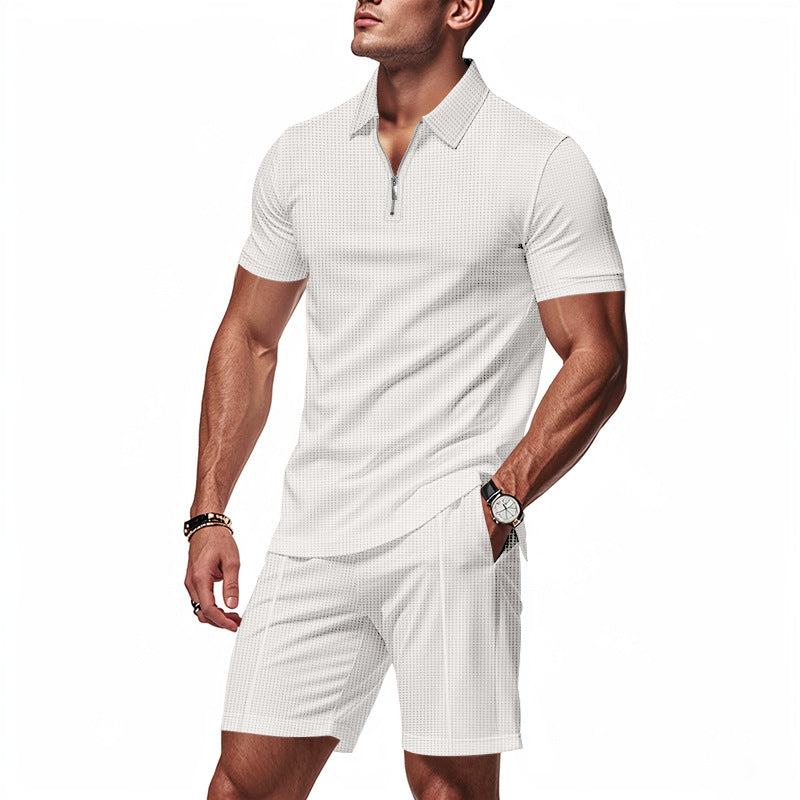 Herren Polo-Shirt Kurzarm Sportlich Mit Taschen