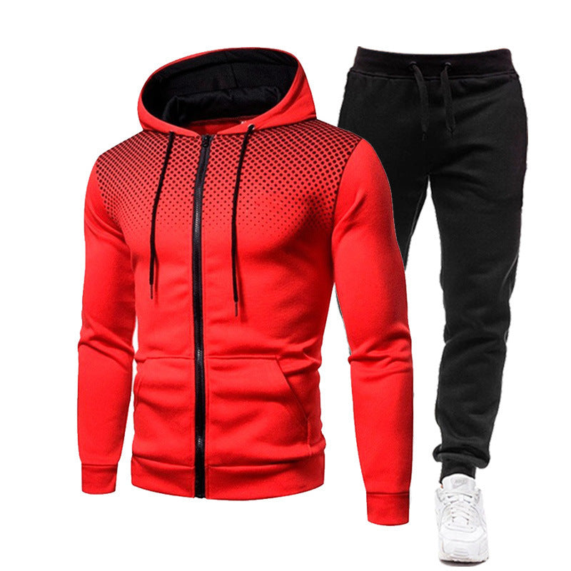 Herren Sportset Atmungsaktiv Hoodie Jogginghose Set