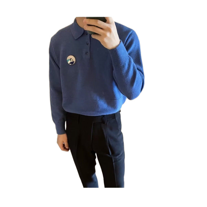 Herren Polo Pullover Modern Lässig Hochwertig