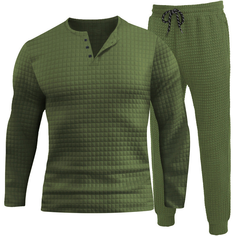 Herren Sportanzug Langarmshirt Jogginghose Grau