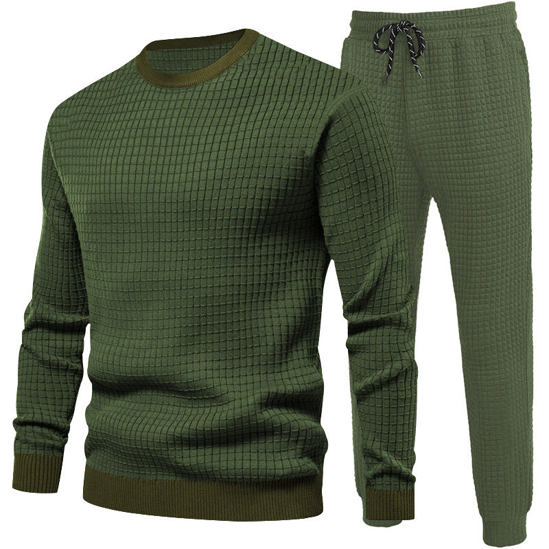 Herren Sportanzug Joggingset mit Struktur Optik Modern