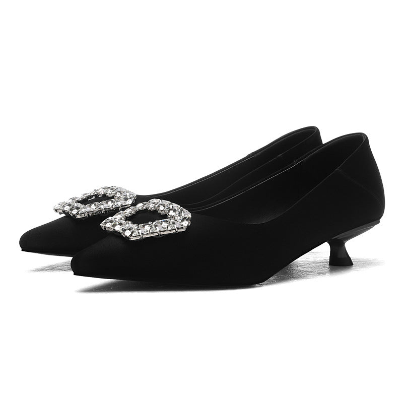 Damen Ballerinas Schmuckdetail Glitzer Elegante Mode