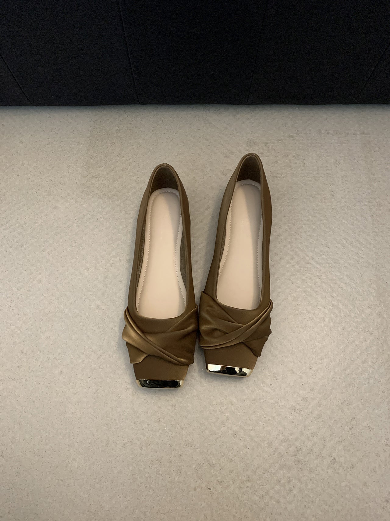 Damen Ballerinas Elegante Glanz Schuhe Spitze