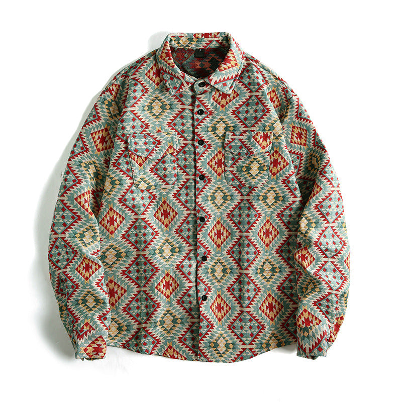 Herren Hemd Patchwork Urban Style Modern